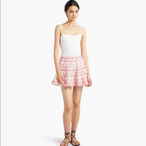 Hill House Pink Floral Mini Skirt